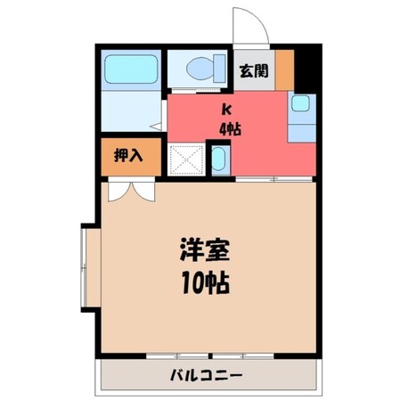 宇都宮駅 バス20分  問屋町下車：停歩4分 2階の物件間取画像